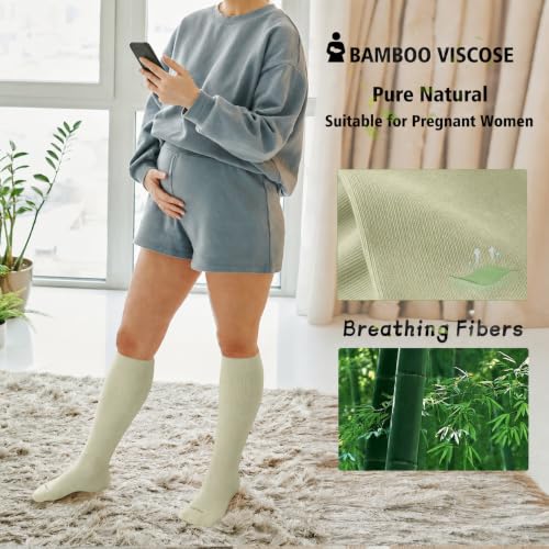 Viscose Made from Bamboo Compression Socks for Women&Men 20 (Medium / 4 Pair-mix9)