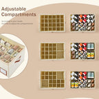 1 Pack Shoe Organizer for Closet (Beige)
