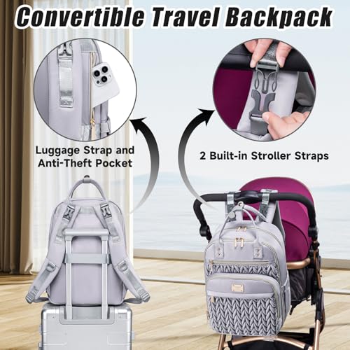 Diaper Bag Backpack (Gray)