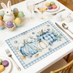 Fall Placemats Set of 6 (Blue Pumpkin)