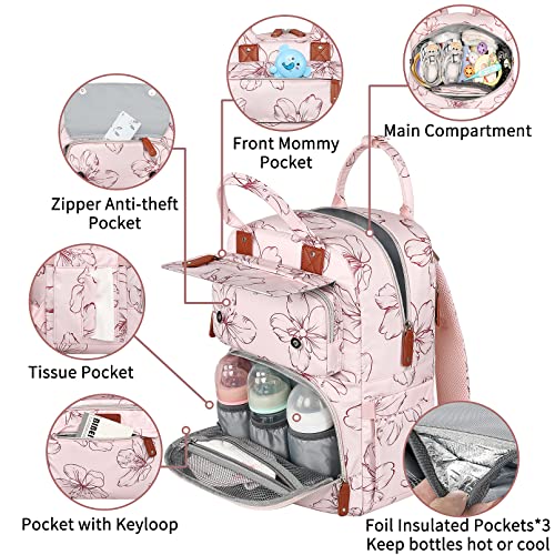 Diaper Bag Backpack (Pink)