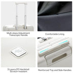 Grace Hard Shell Suitcases with Wheels (20 Inch-1 / Smoke White)