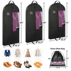 Garment Bags with 4" Gusseted (Black / 50")