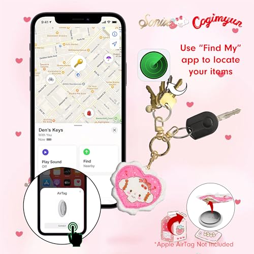 Keychain Case Compatible with Apple AirTag (Cogimyun)