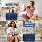 Travel Weekender Bags for Women (62-Blue / Large)