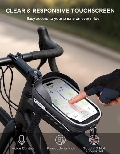 Bike Frame Bag (Black - Reflective Strip)
