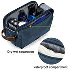 Toiletry Bag for Men (Navy Blue / Large)
