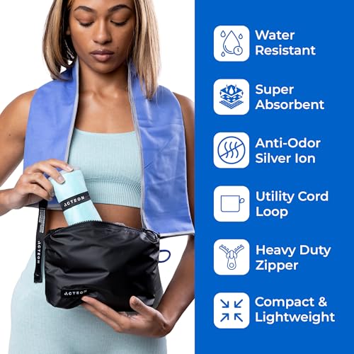 Microfiber Quick Dry Gym Towel (Pack of 3 / Laguna)