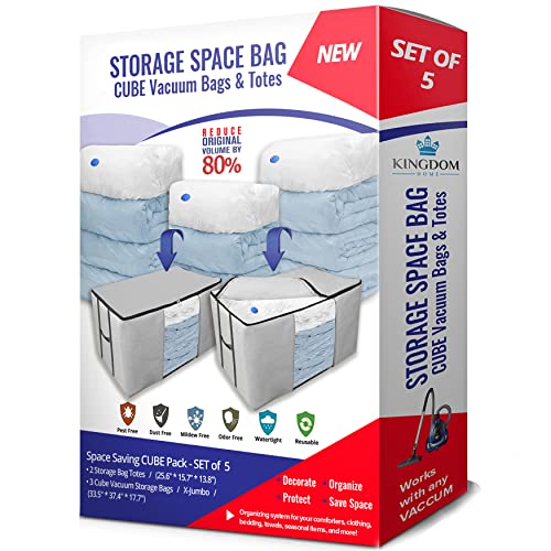 Vacuum Storage Bags (Gray - Set of 5)