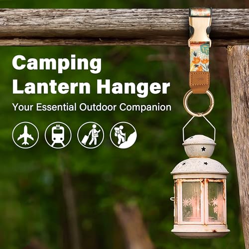 Travel Carry Strap with Ring Hooks and Buckle (Aquatic Orchid)