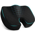 Seat Cushion Memory Foam Office Chair Cushion (Large / Black)