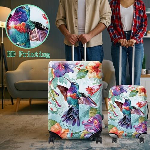 Luggage Cover Suitcase Protector + Tag (Color Hummingbirds / XL)