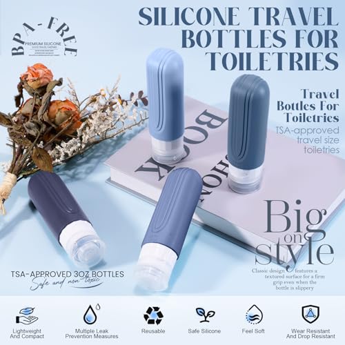 Travel Bottles for Toiletries (BLUE)