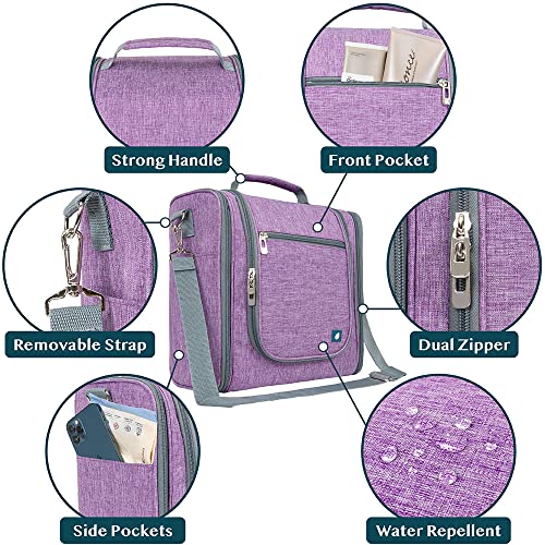 Extra Large Toiletry Bag Travel Bag for Women Men (Extra Large (12x6x12.5) / Purple)