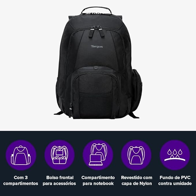 Targus 16 Inch Groove Laptop Backpack, Water Resistant Travel Backpack - Image 3