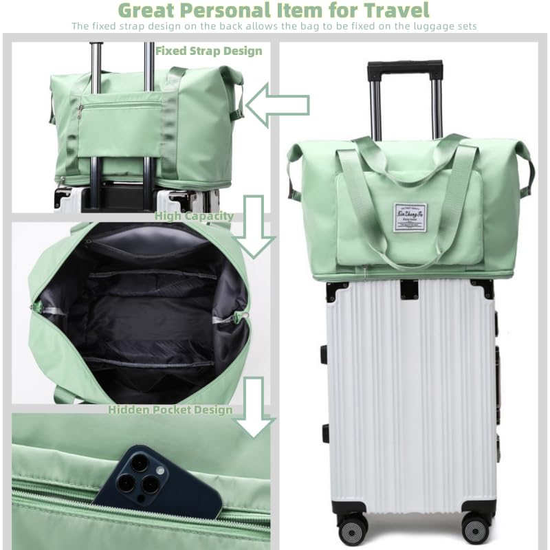 Large Capacity Foldable Travel Bag (Light Green)