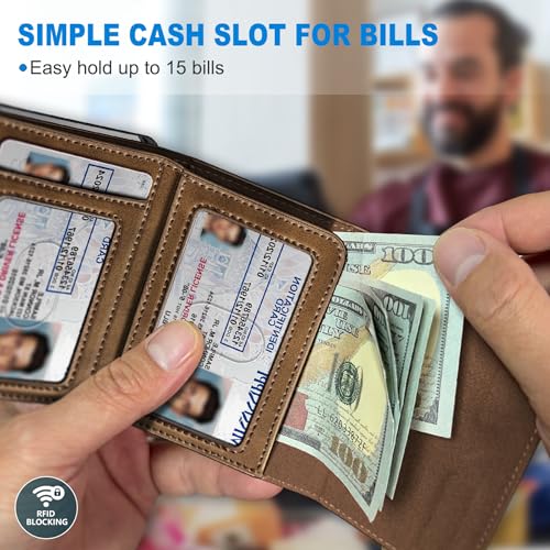 Airtag Wallet for Men (Red Brick121)