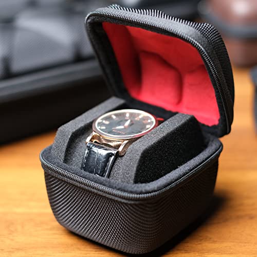 Single hard Watch travel case (BLACK / 1 INSERT)