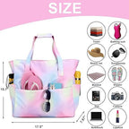 Beach Pool Bags Tote for Women Ladies Large Gym Tote Carry On Bag - Image 4
