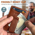 Airtag Wallet for Men (Brick Brown065)
