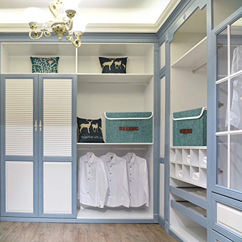 Collapsible Storage Boxes (2 pack / Aqua Deep)