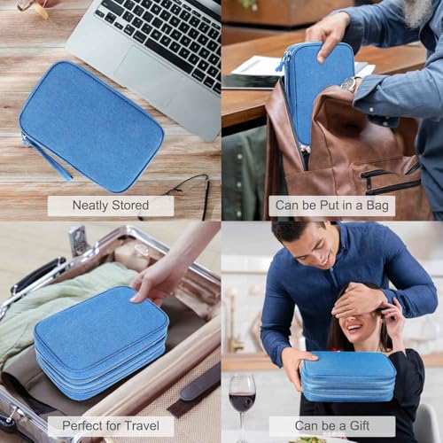 Electronic Organizer (9.1 x 5.9 x 3.15 inches / Cyan)
