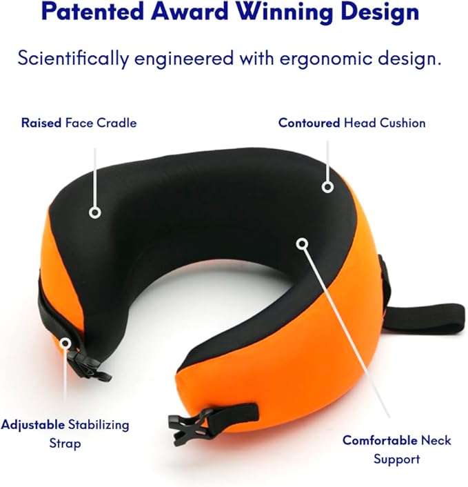C CUSHION LAB Travel Pillow, Award-Winning Patented Ergonomic Design - Image 3