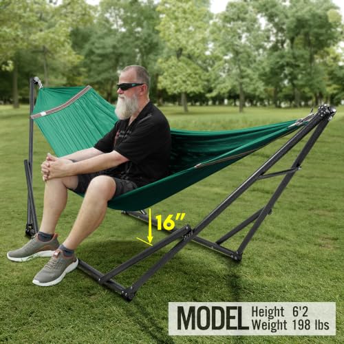 Double Hammock with Stand Included for 2 Persons (1. Peacock)