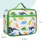 Insulated Lunch Box for Kids (9.75 x 7 x 3.25 inches / Dinosaur Adventures)