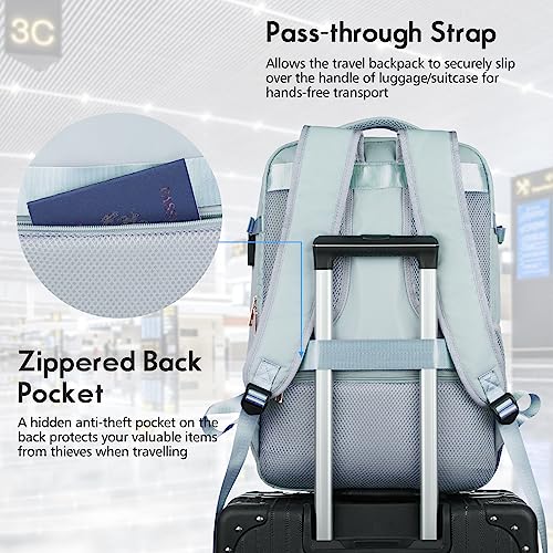 Large Travel Backpack Women (17.3 inch / Blue)