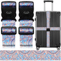 Luggage Straps for Suitcases (Blue Diamond)