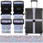Luggage Straps for Suitcases (Blue Diamond)