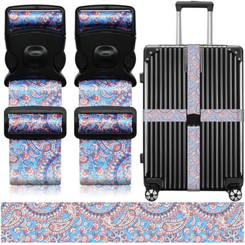Luggage Straps for Suitcases (Blue Diamond)
