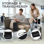 Travel Pillow and Blanket Set (Black / w/ Blanket)