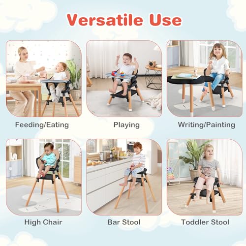 Baby High Chair (Coffee)
