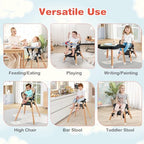 Baby High Chair (Coffee)