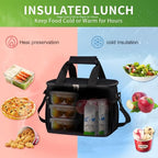 Insulated Lunch Bag (Black / Medium)