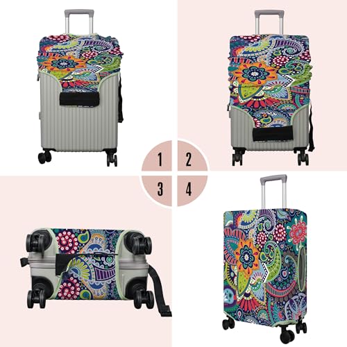 Travel Luggage Cover Suitcase Protector Fits 18 (Travel-11 / XL(29-32in))