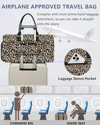 Women Weekender Travel Duffle Bag (11-Cheetah Print / Large)