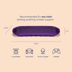 Purple Back Cushion | Pressure Reducing Grid Designed - Image 2
