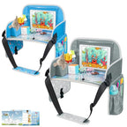 Kids Travel Tray for Boys or Girls (Grey+Blue)