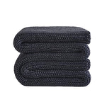 Knitted Weighted Blanket (27-granite Grey / 50" x 60" | 7lbs)