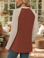 Womens Tops Long Sleeve Shirts Sweaters for Women Fall Teacher Outfits (Small / Caramel Apricot)