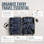 Large Compression Packing Cubes 7 (Navy/White)