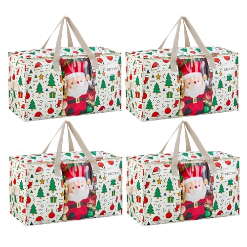 Moving Bags Christmas Storage Bags (Jingle Mix / 4 Pack)