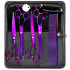 Professional Dog Grooming Scissors Set (Purple)
