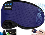 Sleep Headphones Bluetooth 5.4 Sleep Mask with HD Sound (Blue)