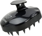URTHEONE Scalp Massager Shampoo Brush, Soft Silicone Scrub Brush, Relax Scalp, Reduce Dandruff, Promote Hair Growth, Scalp Scrubber for Wet/Dry Hair, Shower Care Tool (Black)