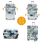 Travelkin Suitcase Covers For Luggage Tsa Approved Luggage Covers Protector (Stamp / M)