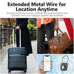 Compatible with Apple AirTag Secure Lock with Wire Cable (Black)